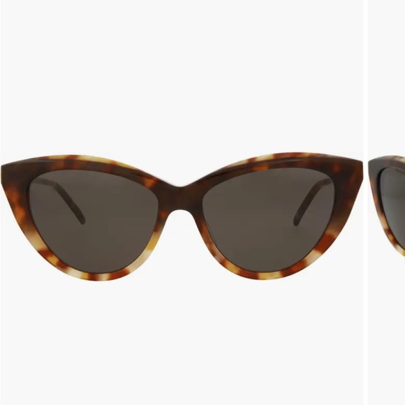 Saint Laurent 55mm Cat Eye Sunglasses Tortoise - Picture 3 of 8